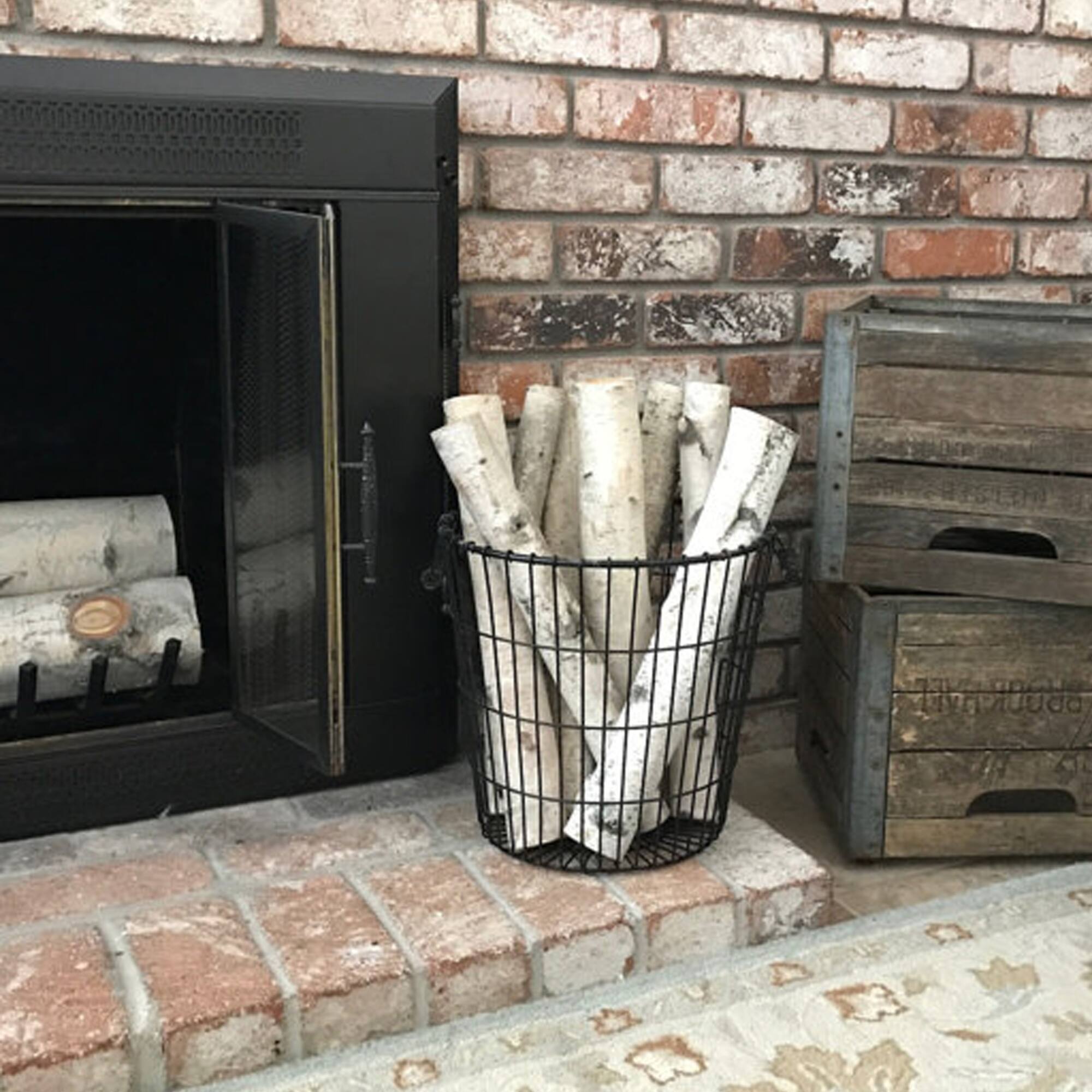 Wilson® Enterprises 5"-6" Large White Birch Fireplace Set, 5ct.